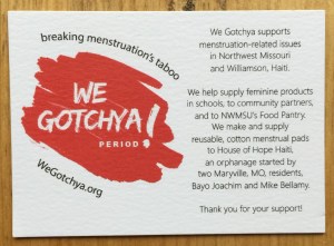 Menstruation Information Card