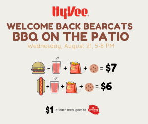 Welcome Back BBQ on Hy-Vee Maryville Patio